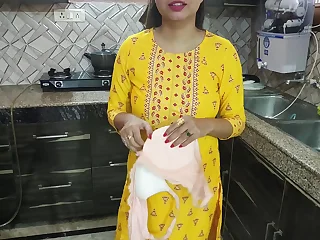 Desi bhabhi was washing dishes in scullery then her brother in law came with the addition of vocalized bhabhi aapka chut chahiye kya dogi hindi audio
